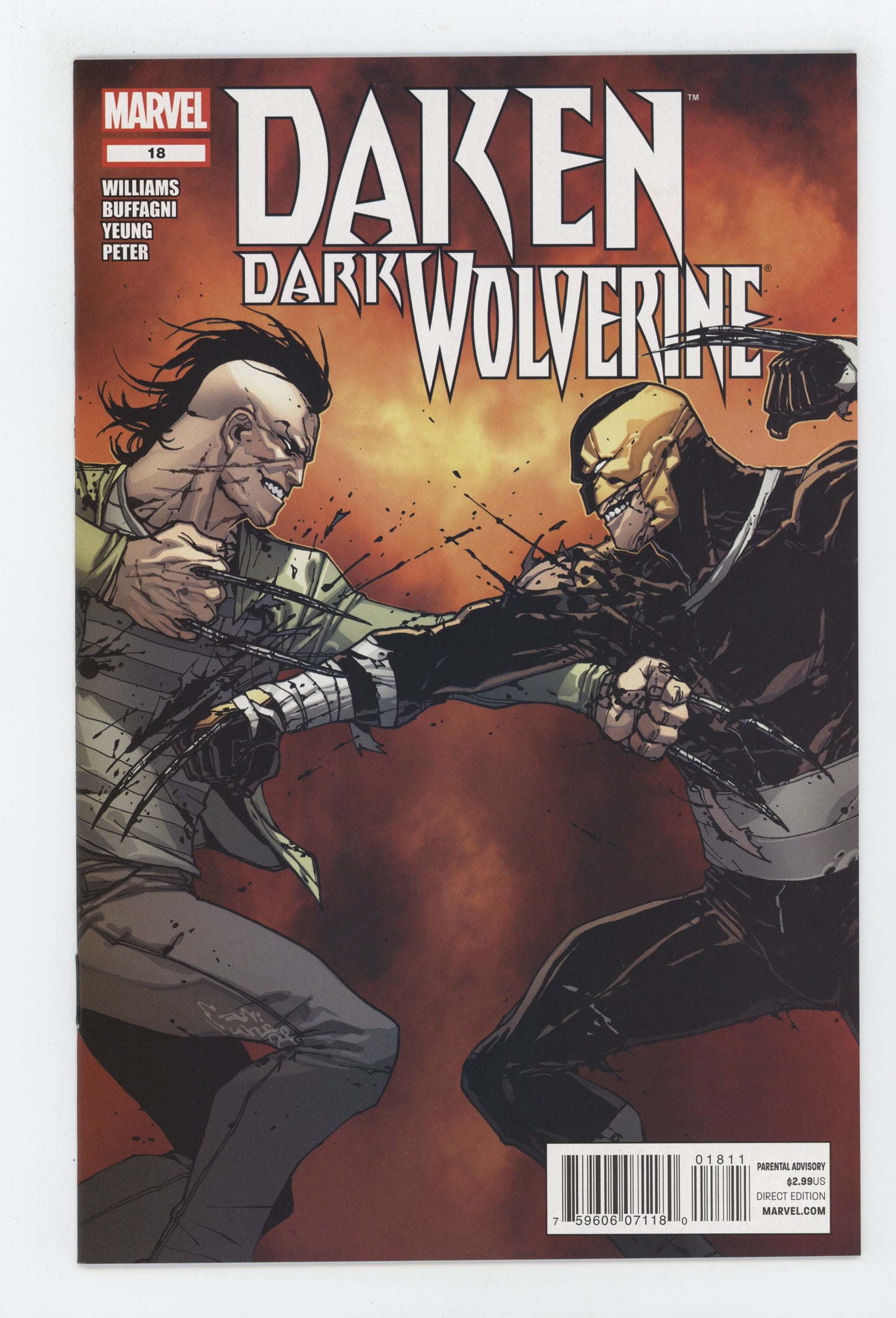 DAKEN DARK WOLVERINE #19 MARVEL 2012 Giuseppe Camuncoli ROB WILLIAMS
