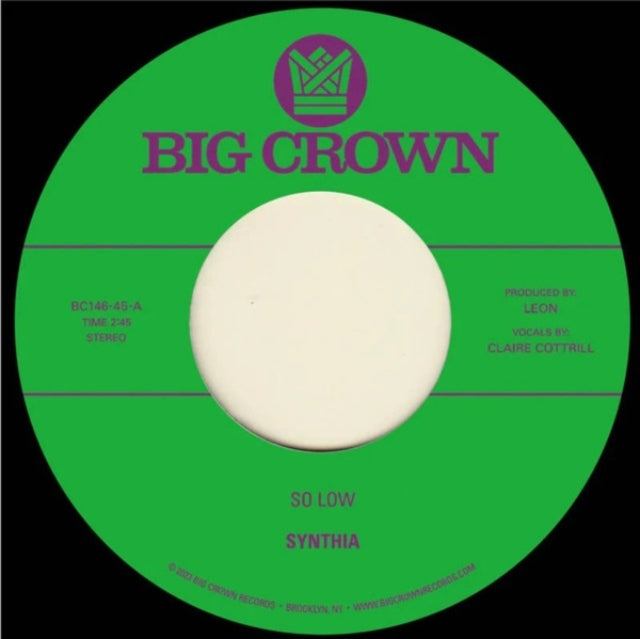 Synthia - So Low B/W You & I - 7 Inch Vinyl