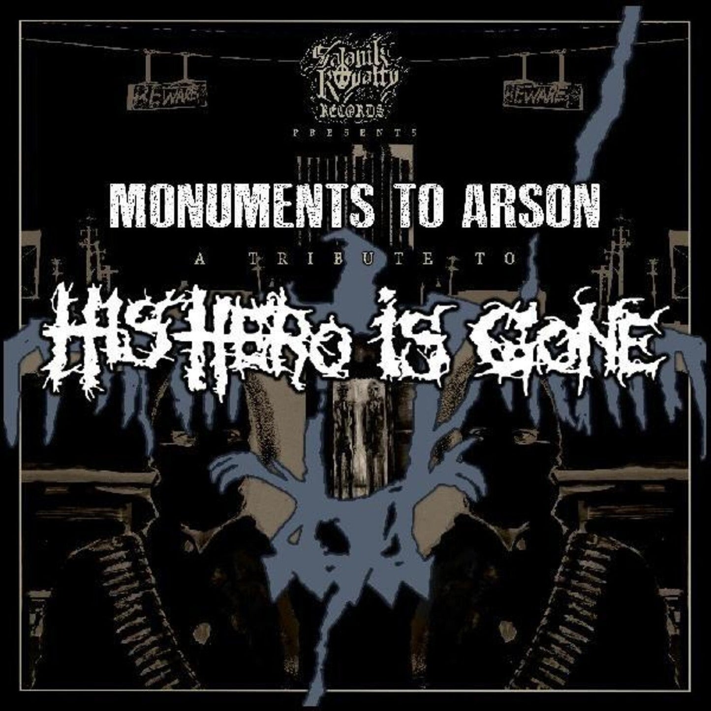 Monuments To Arson: A Tribute To His Hero Is Gone (Black & White Marble LP Vinyl)