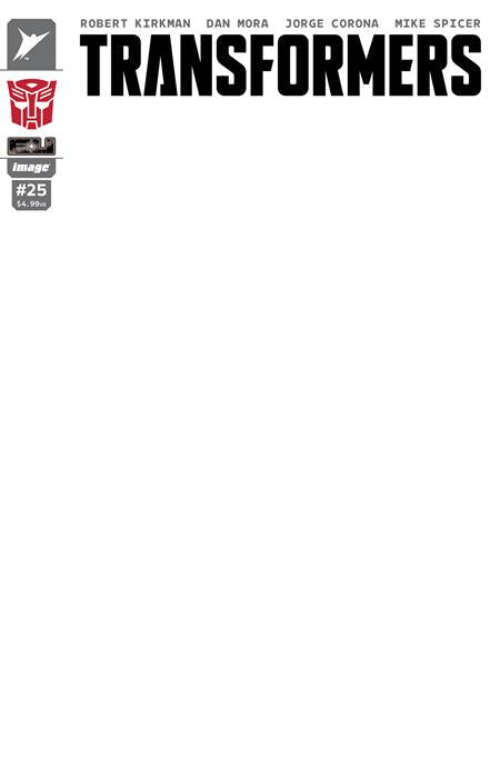 Transformers #25 G Blank Sketch Autobot Variant (10/08/2025) Image