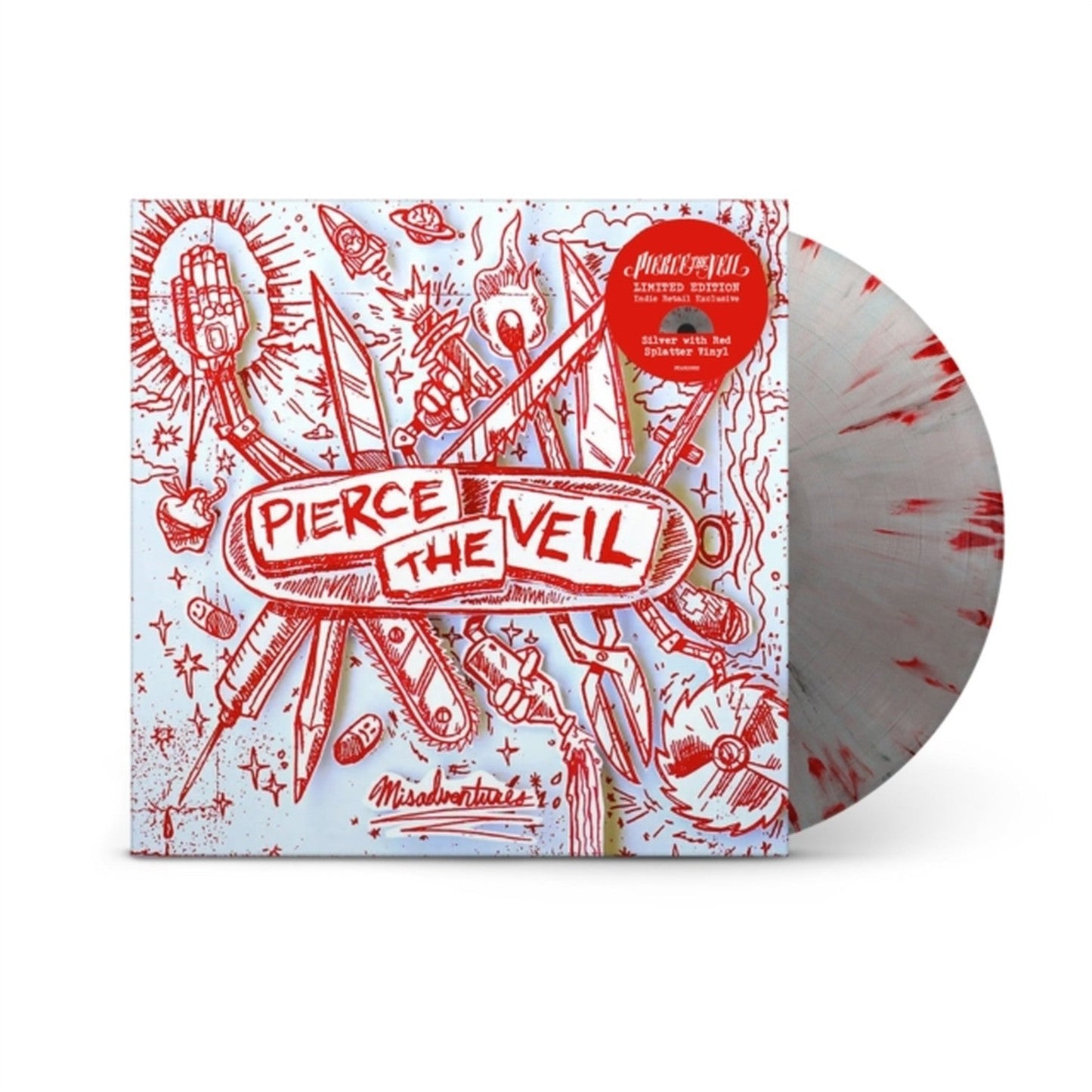Misadventures (Silver With Red Splatter LP Vinyl)