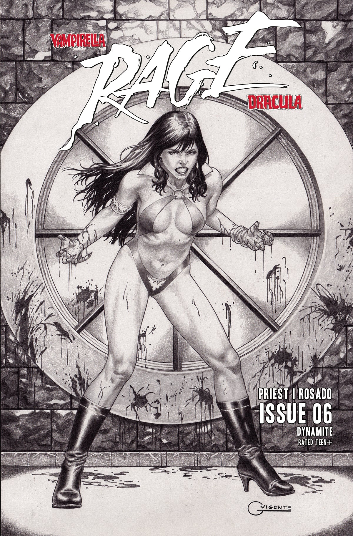 Vampirella Dracula Rage #6 G 1:10 Geebo Vigonte Line A Variant (04/24/2024) Dynamite