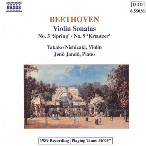 TAKAKO NISHIZAKI - Violin Sonatas 24 "Spring" & 47 "Kreutzer" Music CD