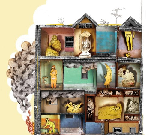 the album cover for Man Man - Rabbit Habits