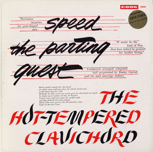 Jimmy Carroll Percussion Ensemble - Speed the Parting Guest Hot-Tempered Clavichord Music CD