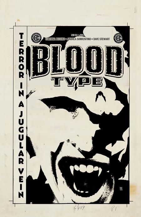 Ec Blood Type #2 (Of 4) D 1:20 Andrea Sorrentino B&W Artist Edition Variant (07/09/2025) Oni