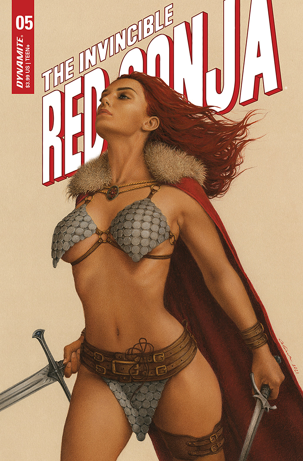 Invincible Red Sonja #5 C Celina (10/20/2021) Dynamite