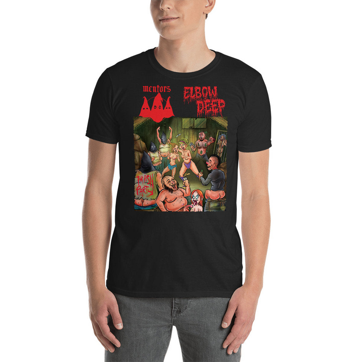 ELBOW DEEP / MENTORS - Trash Party T-Shirt