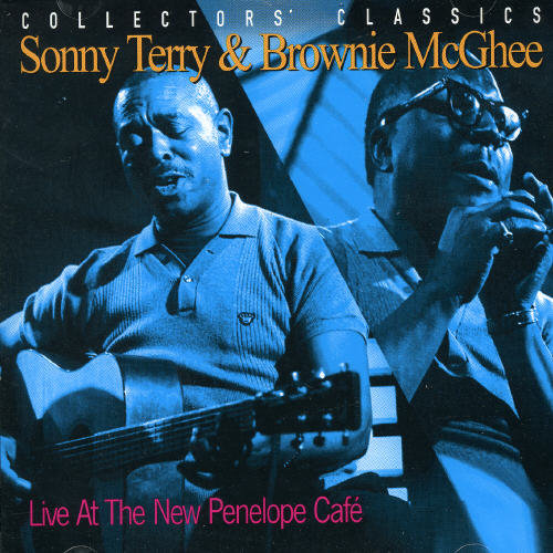 the album cover for Sonny Terry & Brownie Mcghee - Live at New Penelope Cafe
