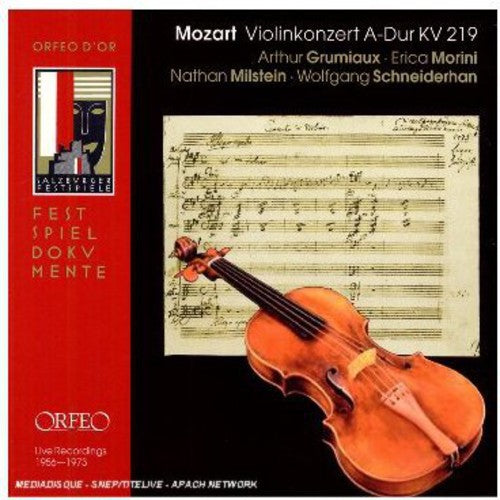 Mozart / Grumiaux / Morini / Milstein - Concerto for Violin & Orchestra Music CD