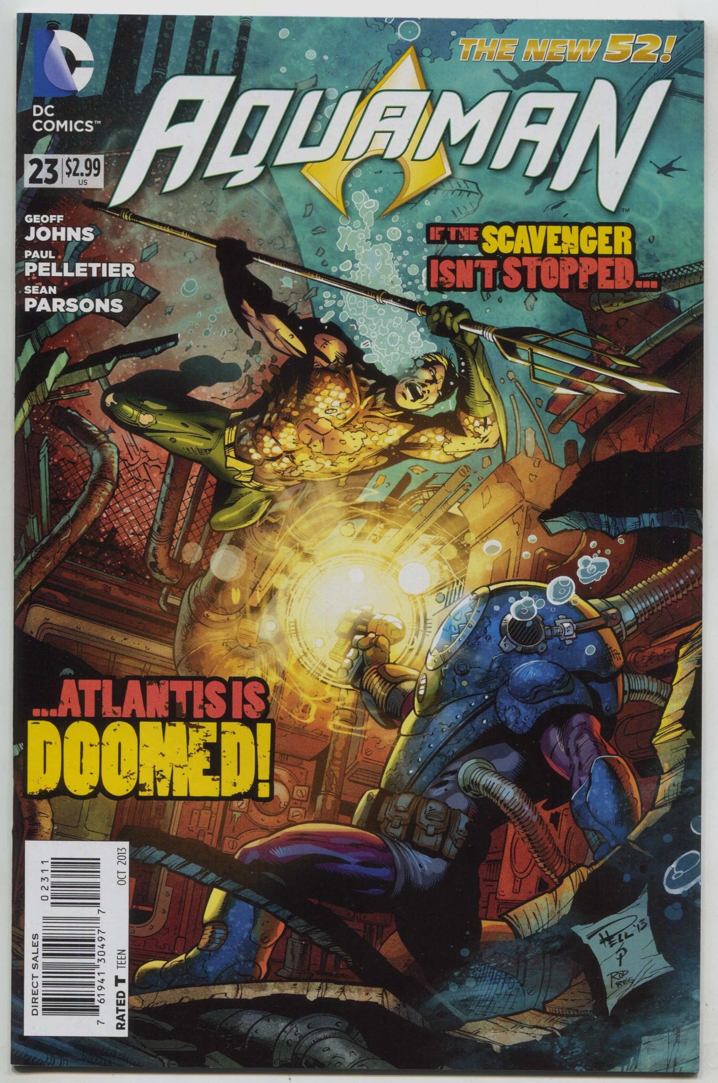 Aquaman 23 A 5th Series DC 2011 NM Paul Pelletier