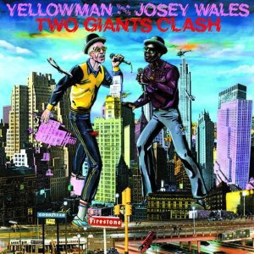 the album cover for Yellowman & Josey Wales - Two Giants Clash