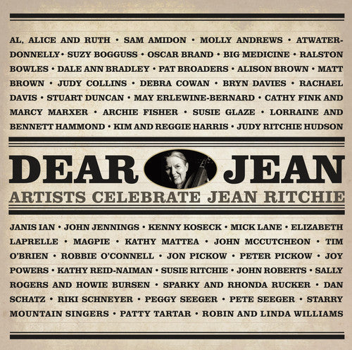 the album cover for Various Artists - Dear Jean: Artist Celebrate Jean Ritchie / Var