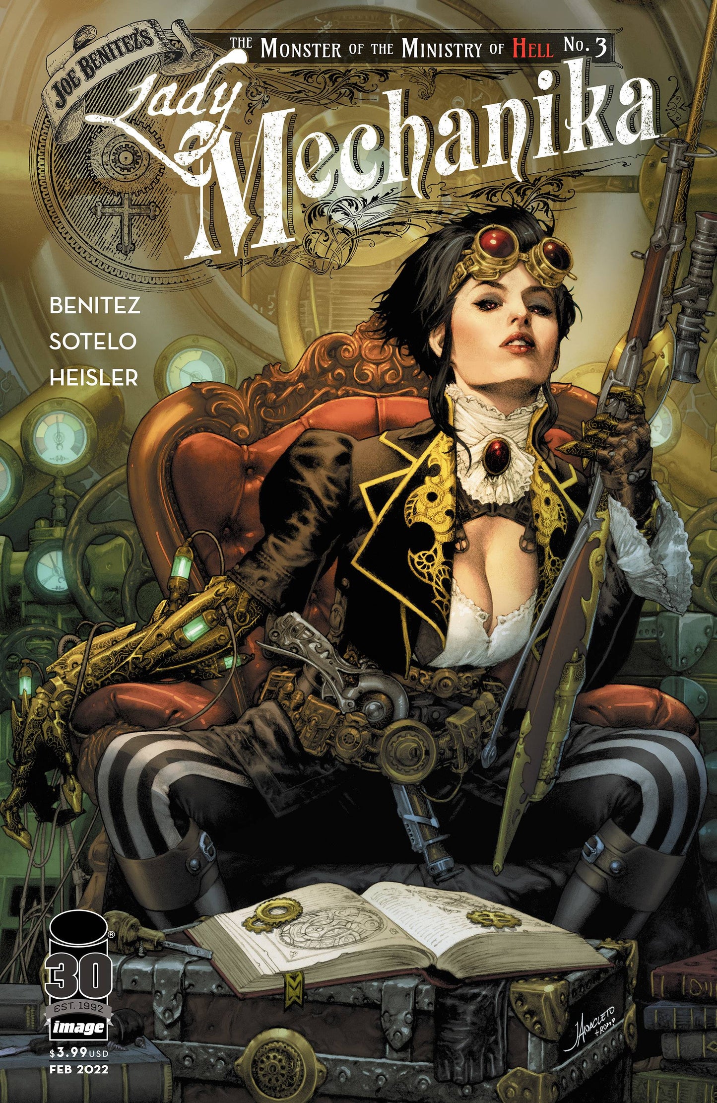 Lady Mechanika Monster Of Ministry #3 (Of 4) B Jay Anacleto Variant GGA (03/09/2022) Image