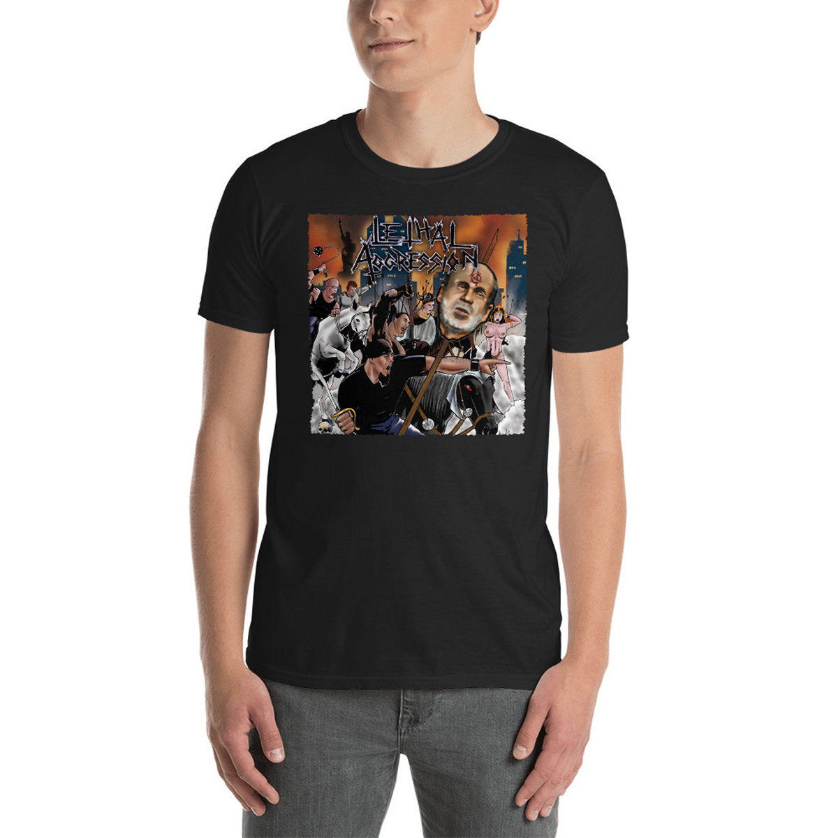 LETHAL AGGRESSION - Ad Nauseum Album Art T-Shirt