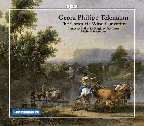 the album cover for Telemann / La Stagione Frankfurt / Cologne Camera - Complete Wind Concertos