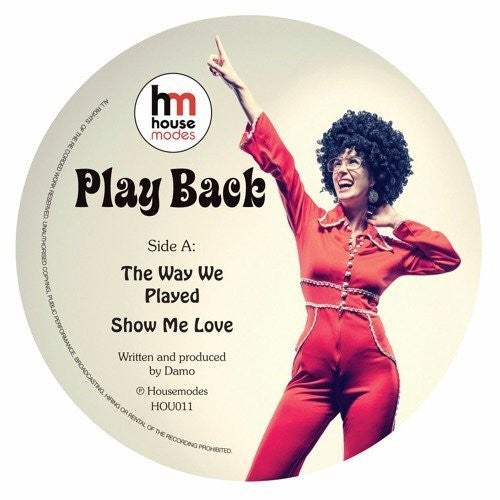 the album cover for Damo - Play Back Ep