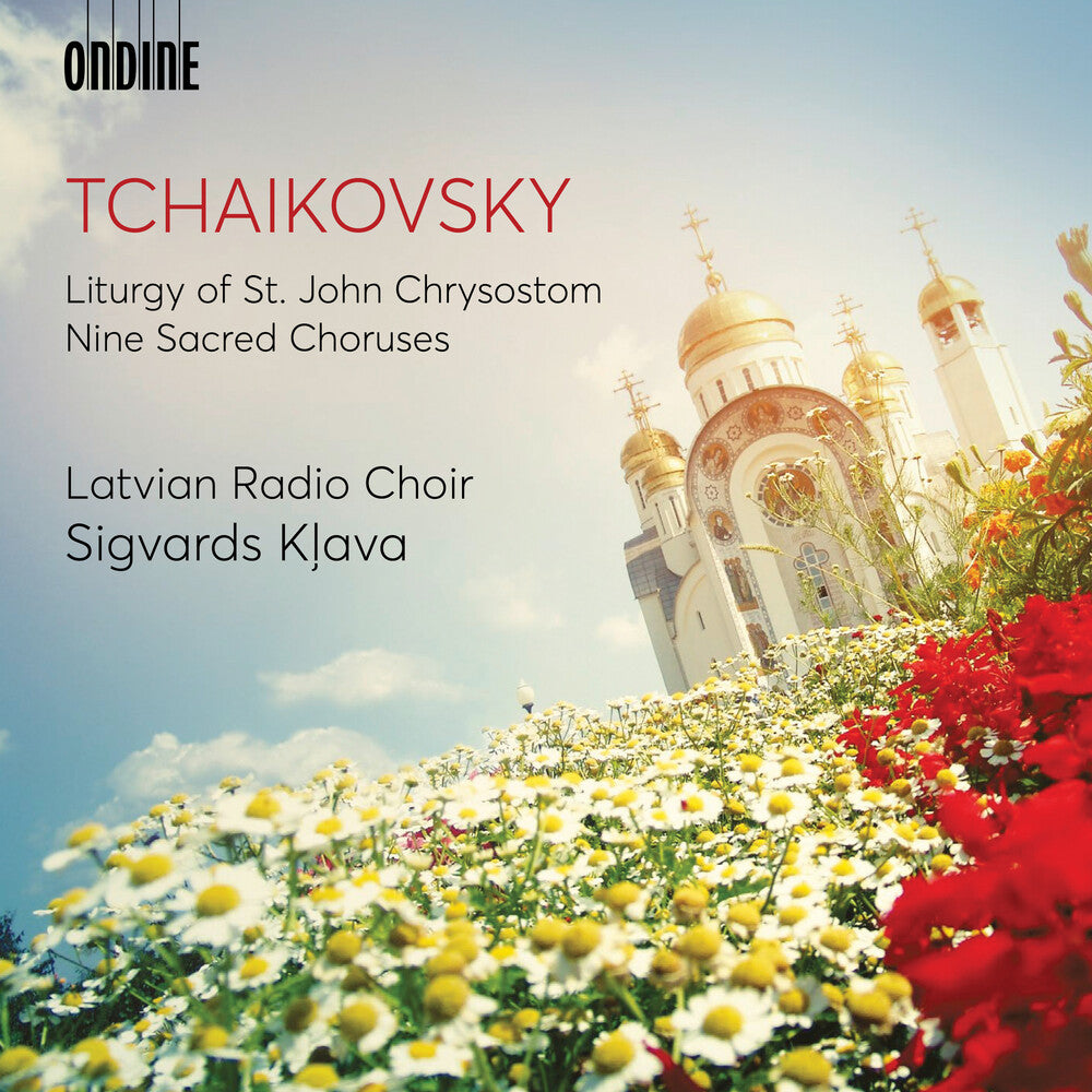 the album cover for Tchaikovsky / Latvian Radio Choir / Klava - Liturgy of St John Chrysostom