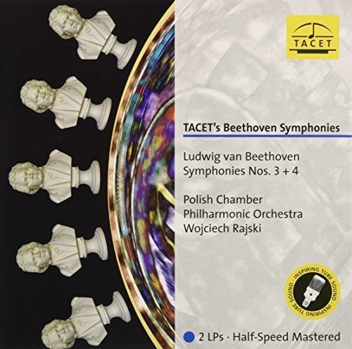 the album cover for Beethoven / Polish Chamber Phil Orch / Rajski - Tacet's Beethoven Symphonies