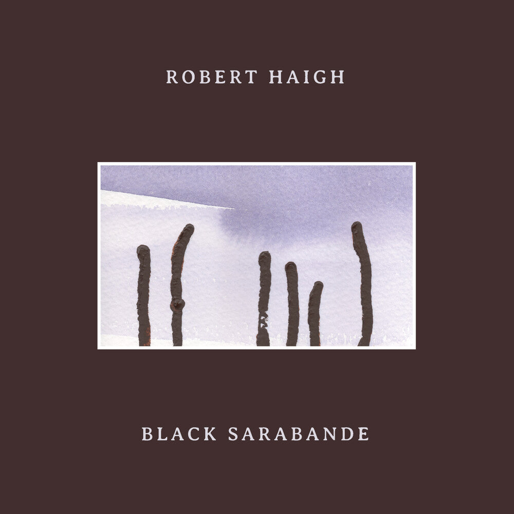 the album cover for Robert Haigh - Black Sarabande