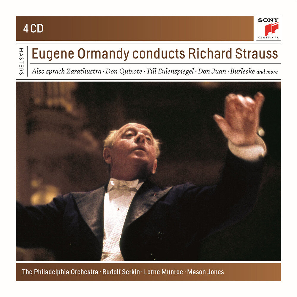 the album cover for Strauss / Ormandy / Jones - Ormandy Conducts Strauss