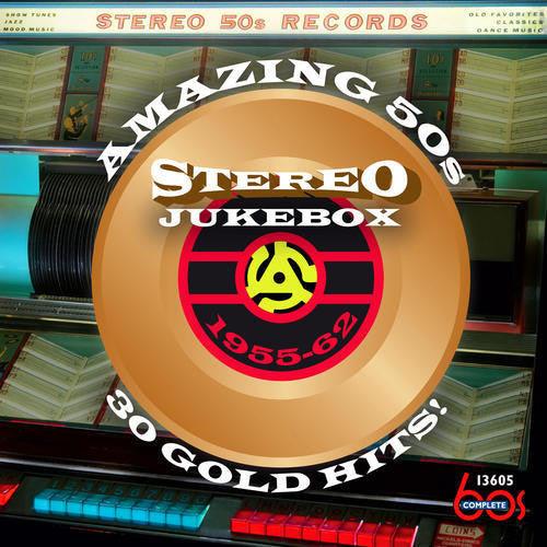 the album cover for Amazing 50s Stereo Jukebox / Various - Amazing 50s Stereo Jukebox (Various Artists)