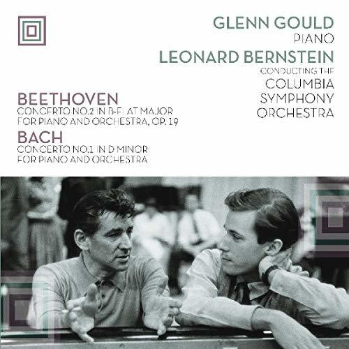 the album cover for Glenn Gould - Plays Beethoven Concerto 2 & Bach Concerto 1