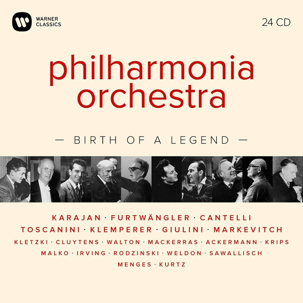 the album cover for Philharmonia Orchestra - Philharmonia Orchestra: Birth of a Legend 24CD