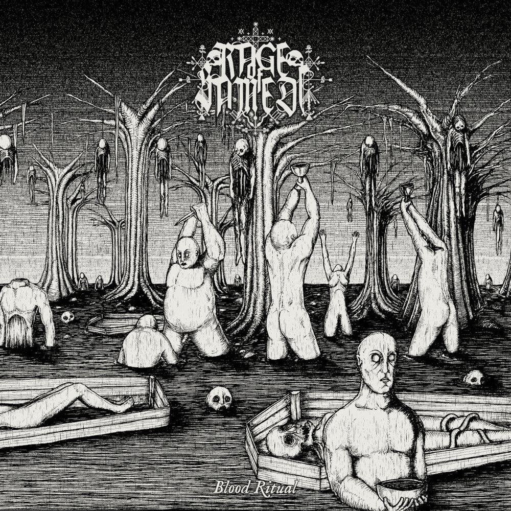the album cover for Rage of Samedi - Blood Ritual