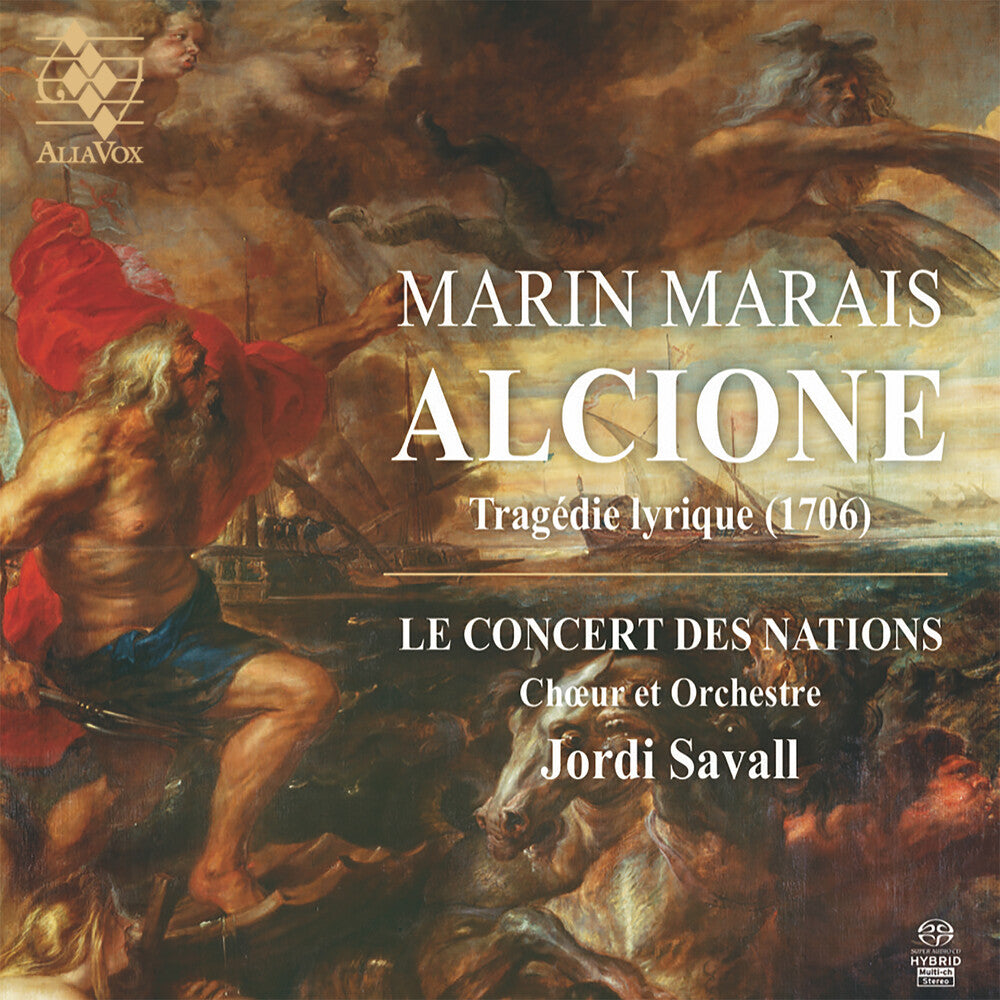 the album cover for Le Concert Des Nations / Jordi Savall - Marais: Alcione