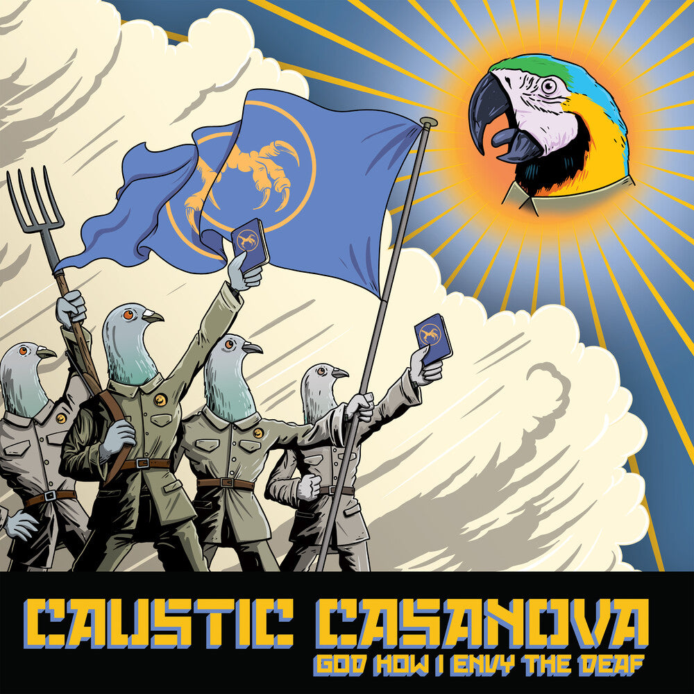 the album cover for Caustic Casanova - God How I Envy the Deaf (Yellow Vinyl)