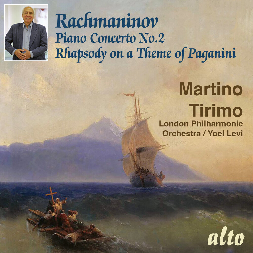 the album cover for Martino Tirimo / Philharmonia Orchestra - Rachmaninoff: Pno Con No. 2 In C Minor Op. 18