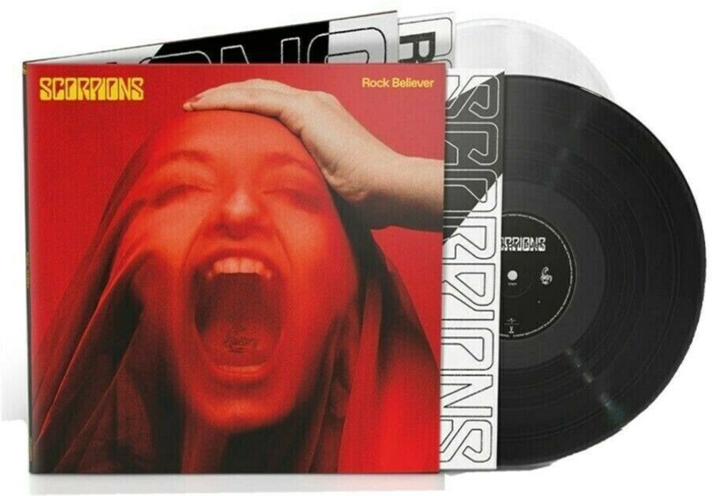the album cover for Scorpions - Rock Believer (Limited Deluxe) (Black + White Vinyl)