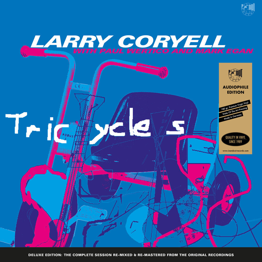 the album cover for Larry Coryell / Wertico,Paul / Egan,Mark - Tricycles