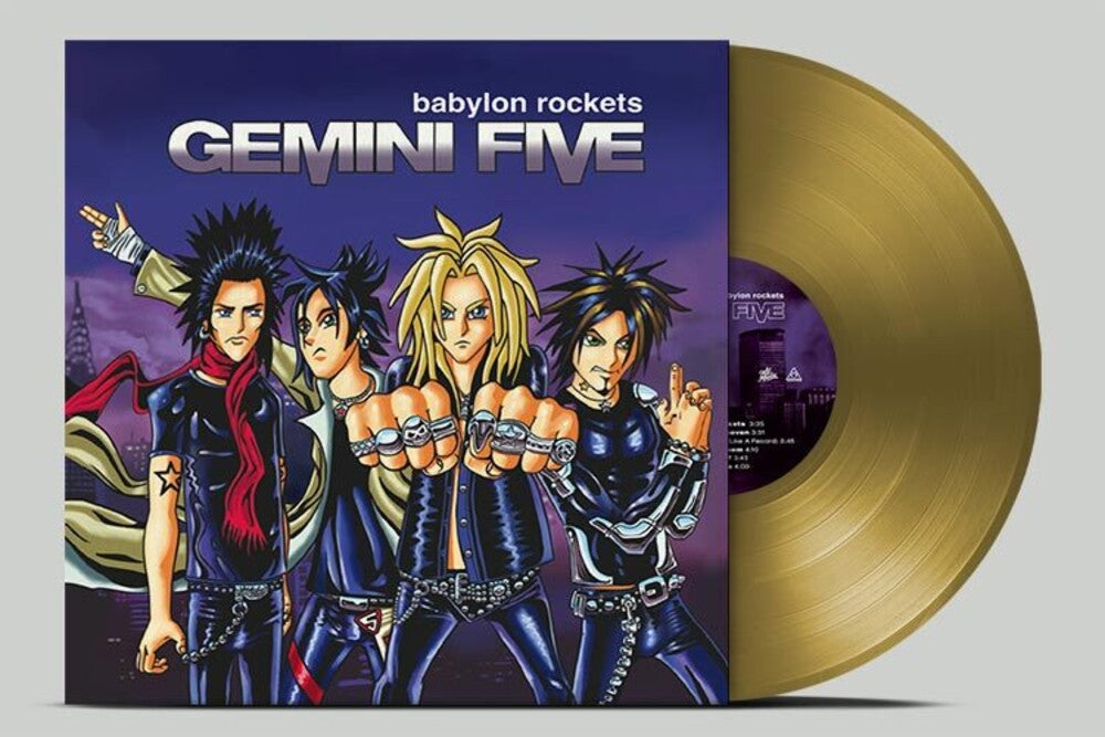 the album cover for Gemini Five - Babylon Rockets - Gold