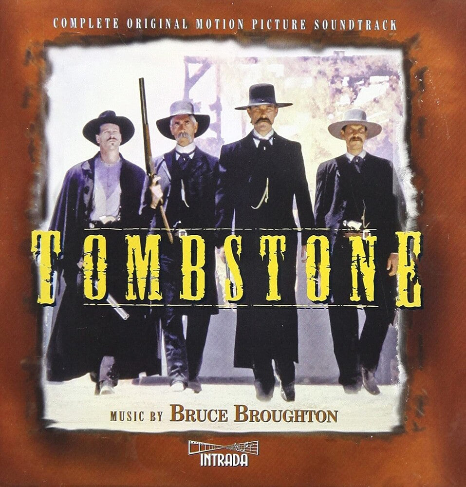 the album cover for Bruce Broughton (Exp) (Ita) - Tombstone: Complete Edition / O.S.T. (Exp) (Ita)