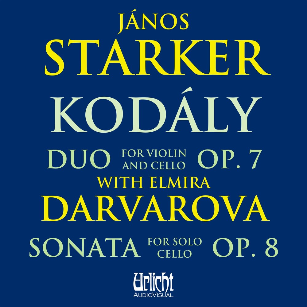 the album cover for Janos Starker / Darvarova, Elmira - Janos Starker: Kodaly With Elmira Darvarova