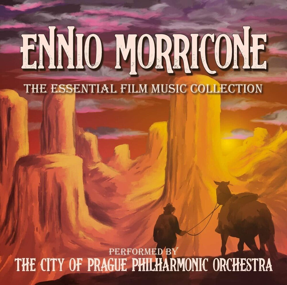 the album cover for City Of Prague Philharmonic Orchestra - Ennio Morricone: Essential Film Music Collection