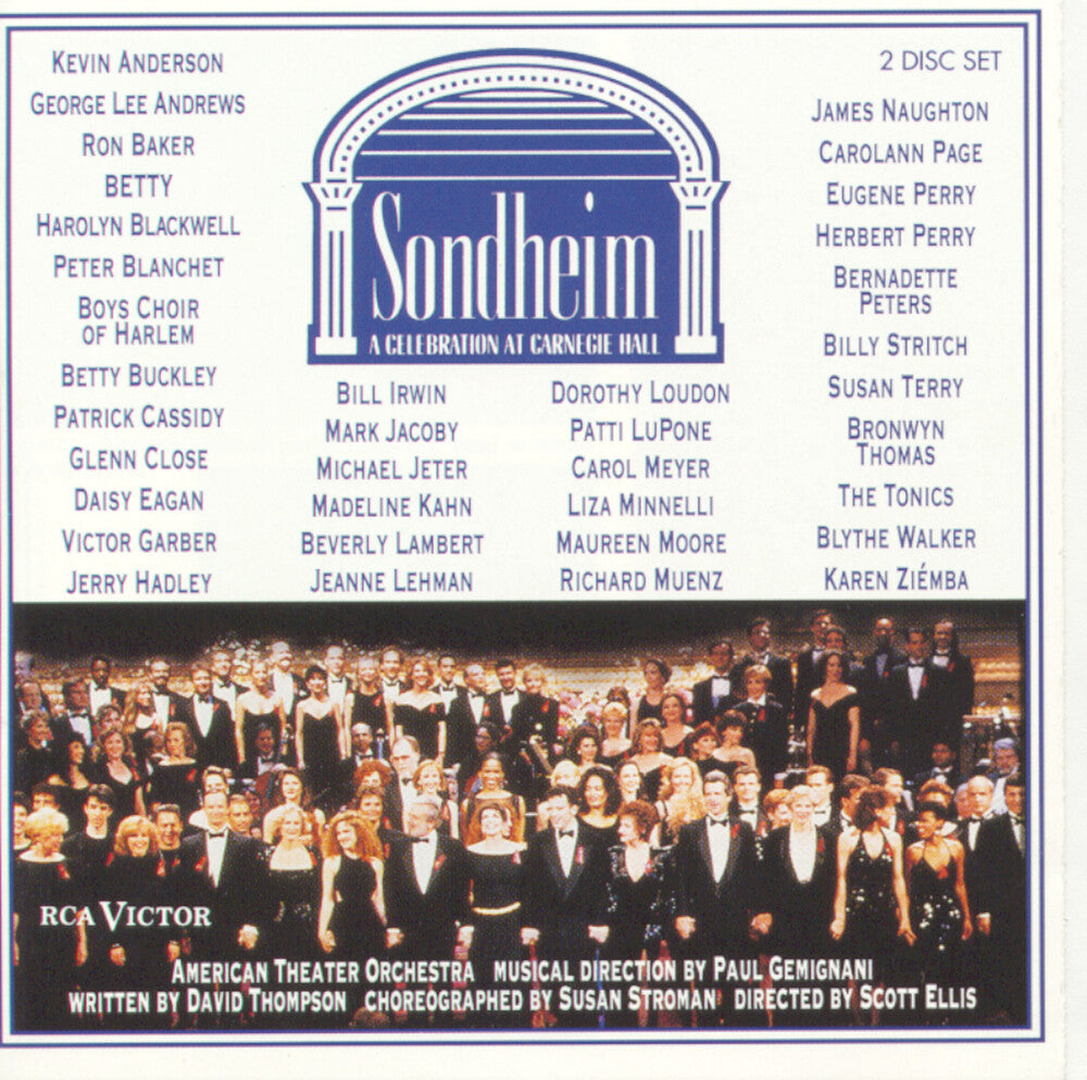 the album cover for Concert Cast of Sondheim: A Celebration at Carnegie Hall - Celebration At Carnegie Hall-C