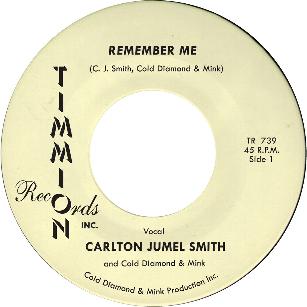 the album cover for Carlton Smith Jumel / Cold Diamond & Mink - Remember Me