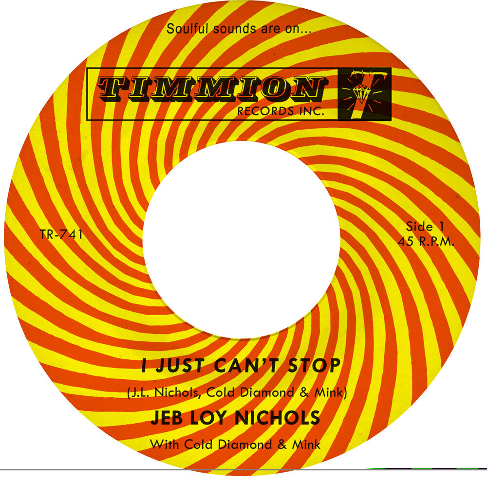 the album cover for Jeb Nichols Loy / Cold Diamond & Mink - I Just Can't Stop