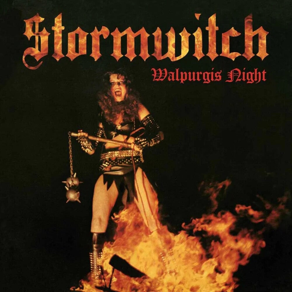 the album cover for Stormwitch - Walpurgis Night - Orange/black