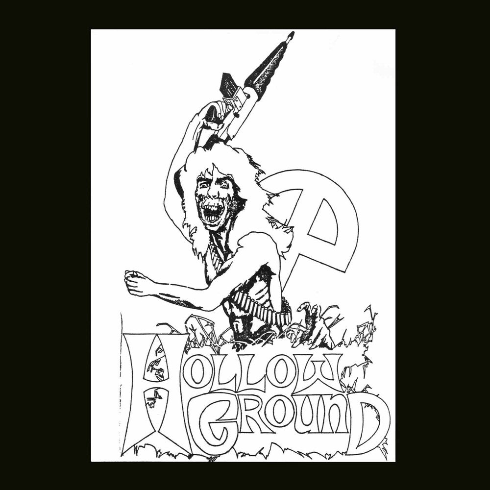 the album cover for Hollow Ground - Warlord