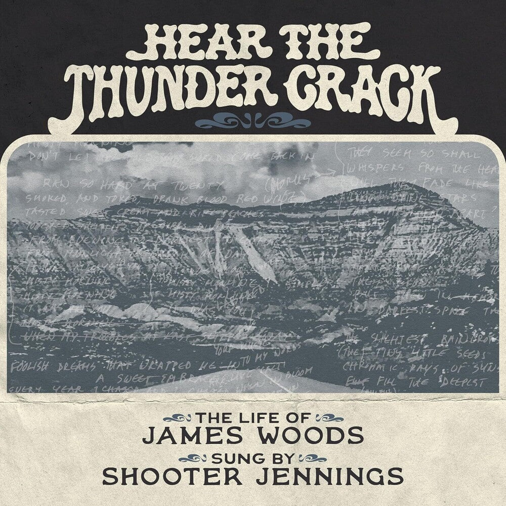 the album cover for James Woods / Shooter Jennings - Hear The Thunder Crack