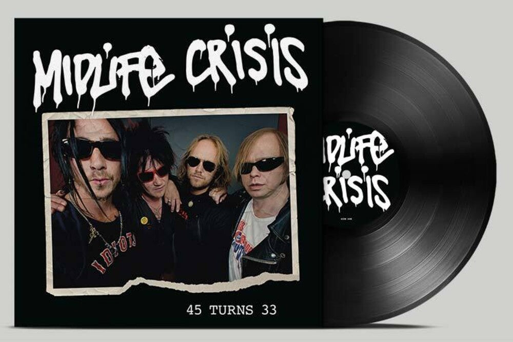 the album cover for Midlife Crisis - 45 Turns 33