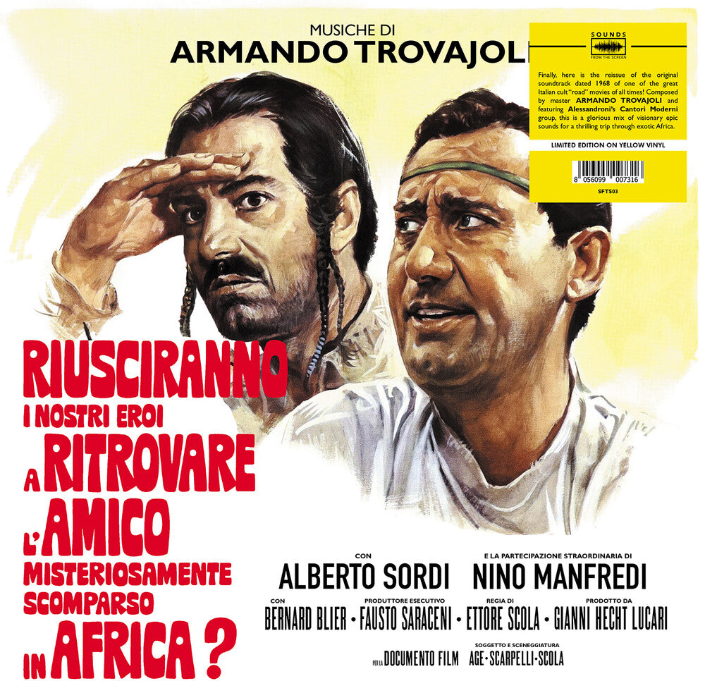 the album cover for Armando Trovajoli (Colv) (Ylw) - Riusciranno I Nostri Ero A Ritrovare L - O.S.T.