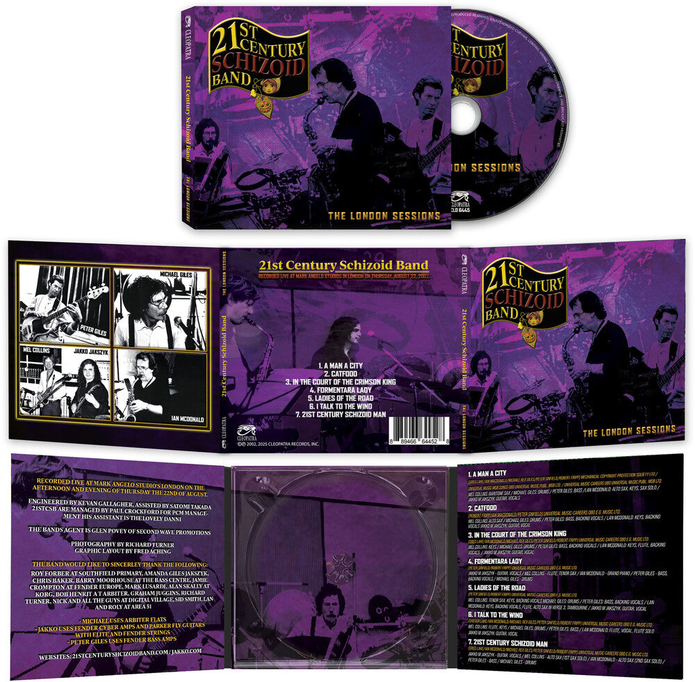 the album cover for 21st Century Schizoid Band - The London Sessions