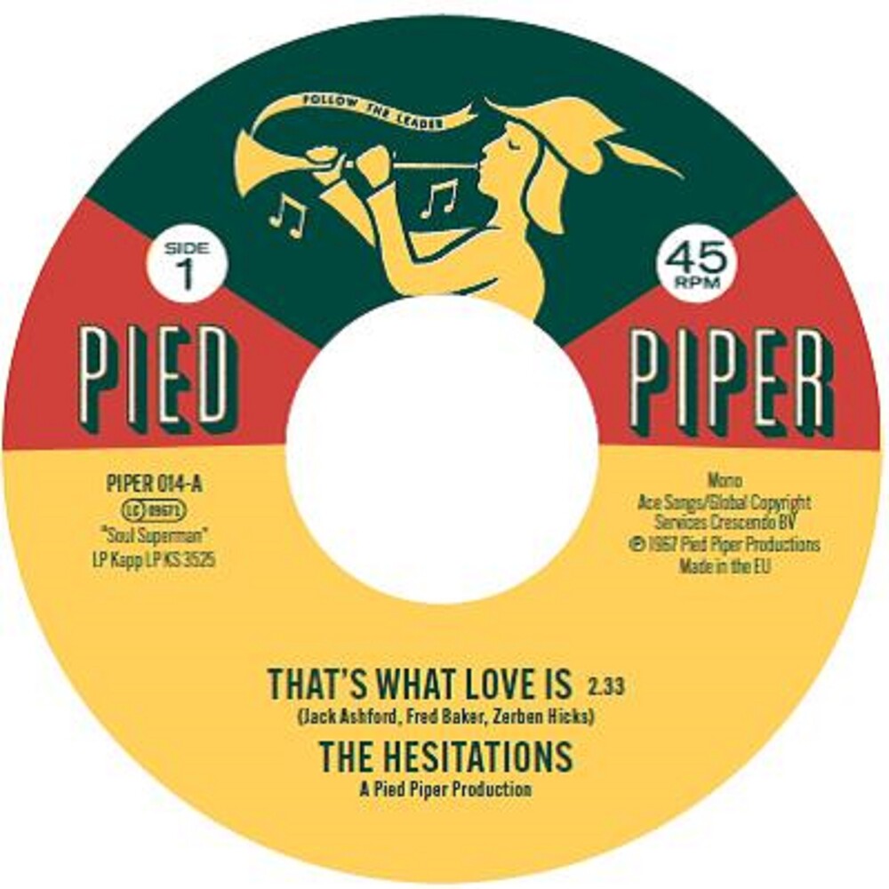 the album cover for Hesitations - That's What Love Is / Soul Superman #2 (Uk)
