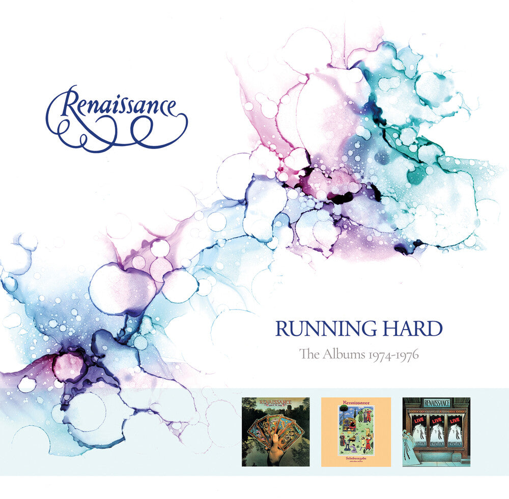 the album cover for Renaissance - Running Hard: The Albums 1974-1976