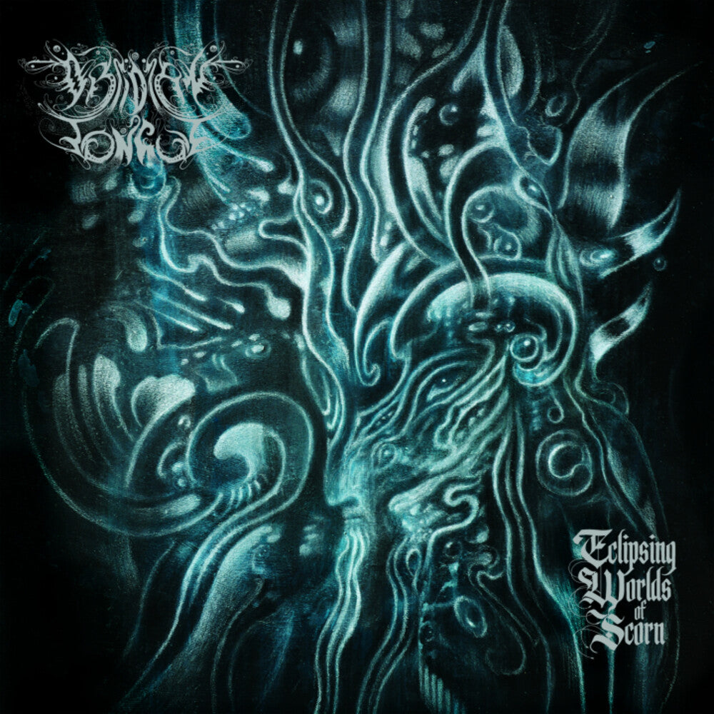 the album cover for Obsidian Tongue - Eclipsing Worlds Of Scorn
